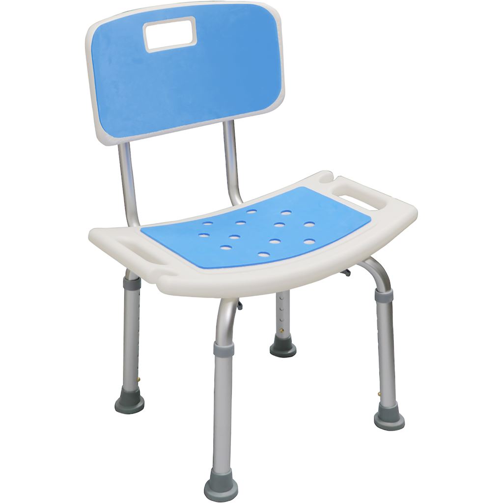 Shower Chair with Padded Seat and Backrest