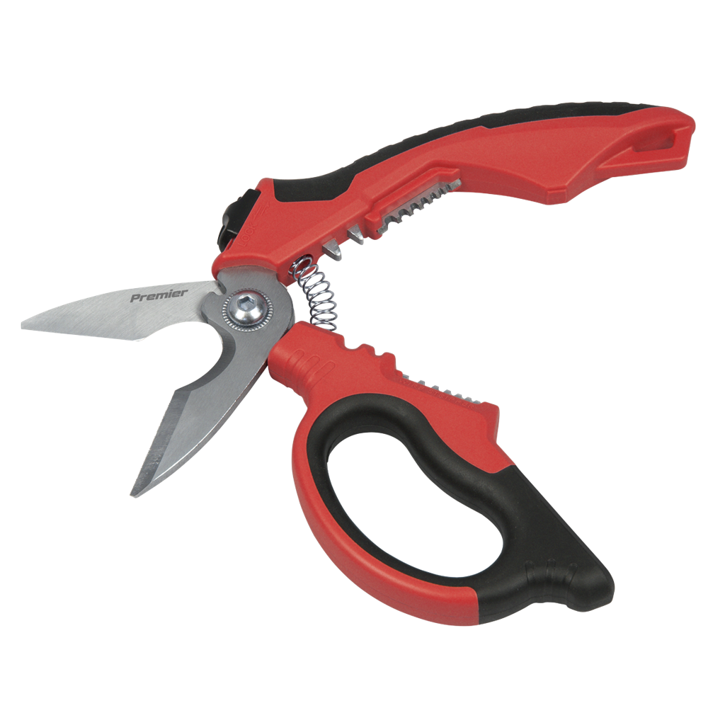 Heavy-Duty Electrician&#39;s Angled Shears 200mm 3-In-1