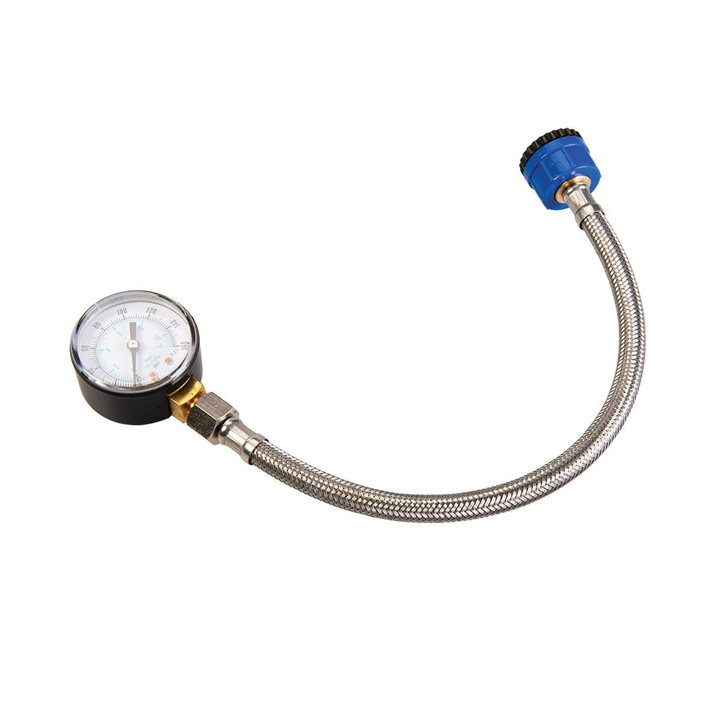 Silverline Mains Water Pressure Test Gauge - 0-11bar (0-160psi)