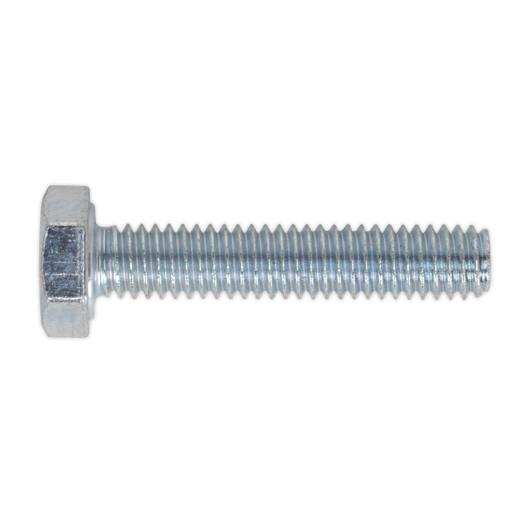 8.8 Zinc Plated HT Setscrew M4 x 20mm, DIN 933 - Pack of 50