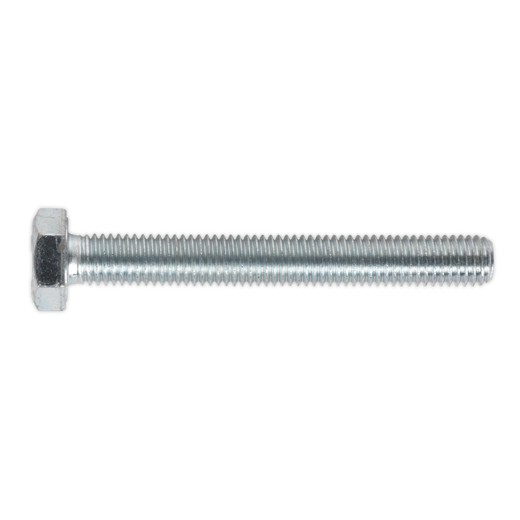 8.8 Zinc Plated HT Setscrew M10 x 80mm, DIN 933 - Pack of 25