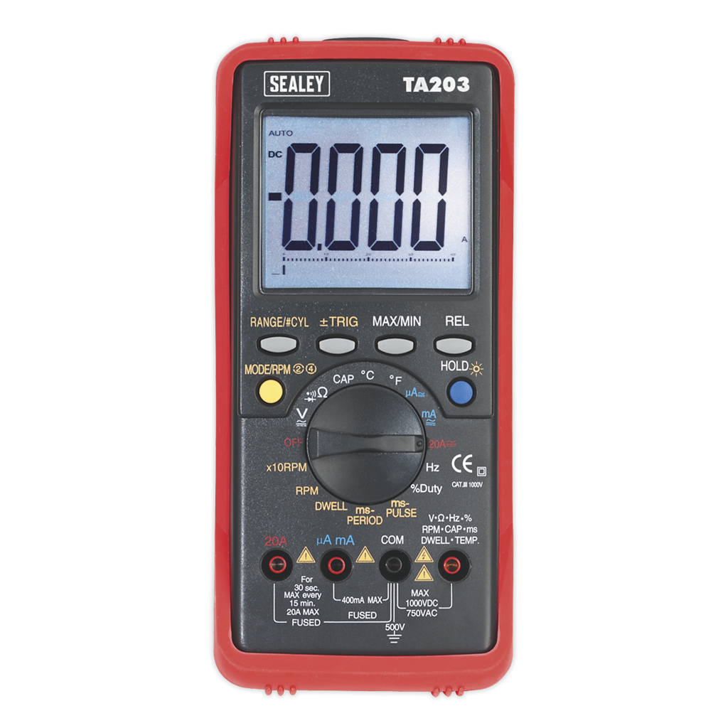 15-Function Digital Automotive Multimeter Bar Graph/PC Link