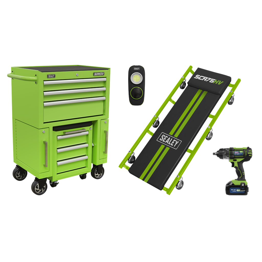 4pc Rollcab & Utility Seat Kit with Creeper