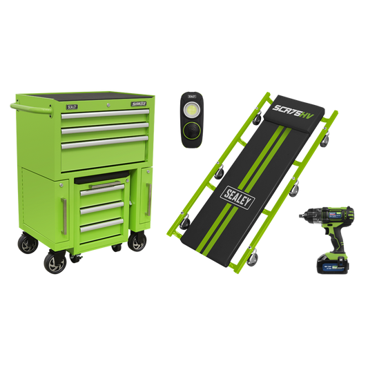 4pc Rollcab & Utility Seat Kit with Creeper