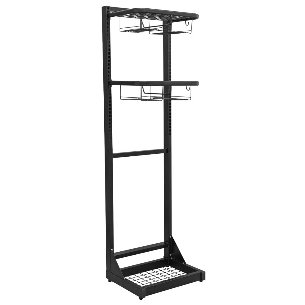 Freestanding Motorcycle Helmet & Gear Storage