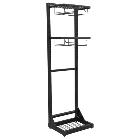 Freestanding Motorcycle Helmet & Gear Storage
