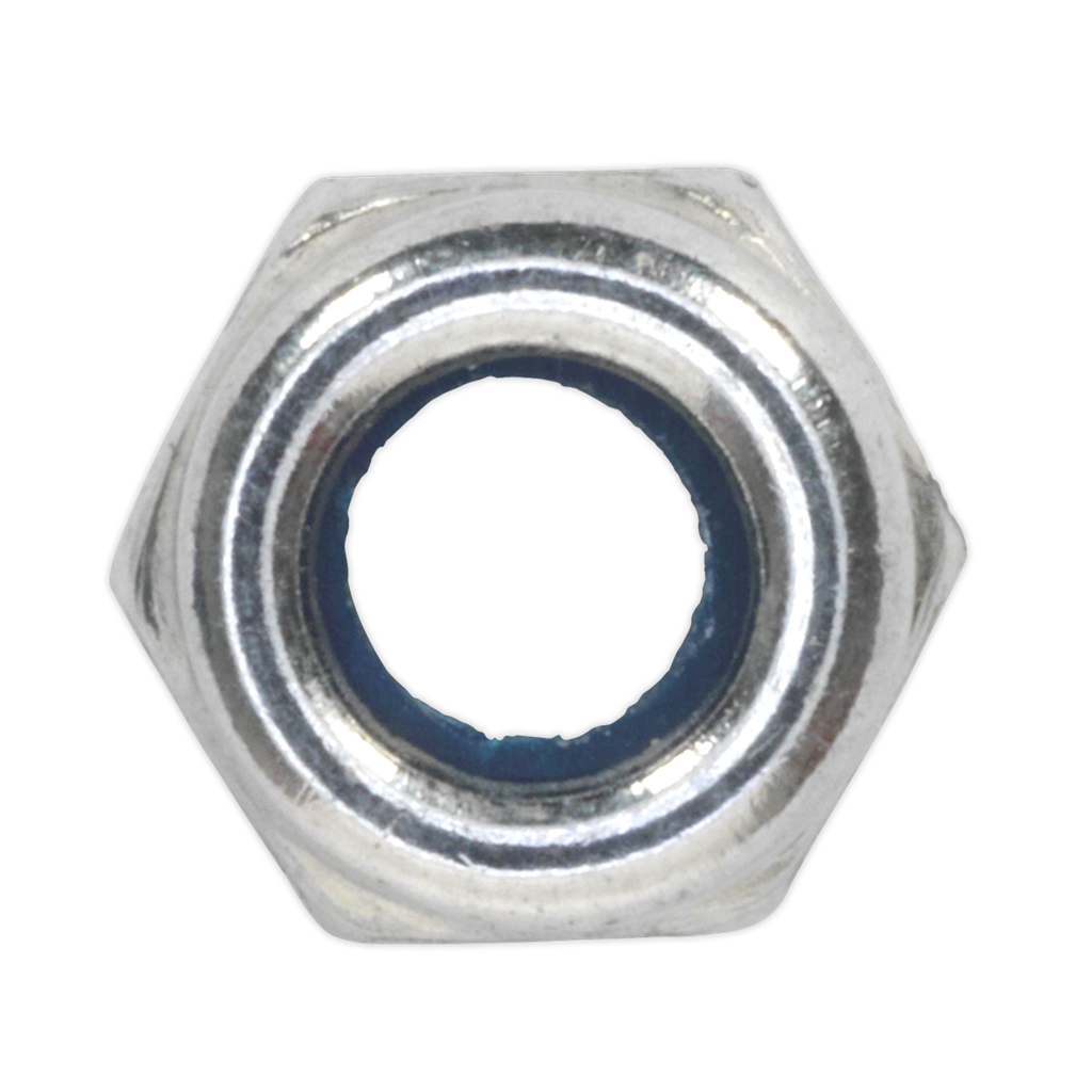 Zinc Plated Nylon Locknut M4, DIN 982 - Pack of 100