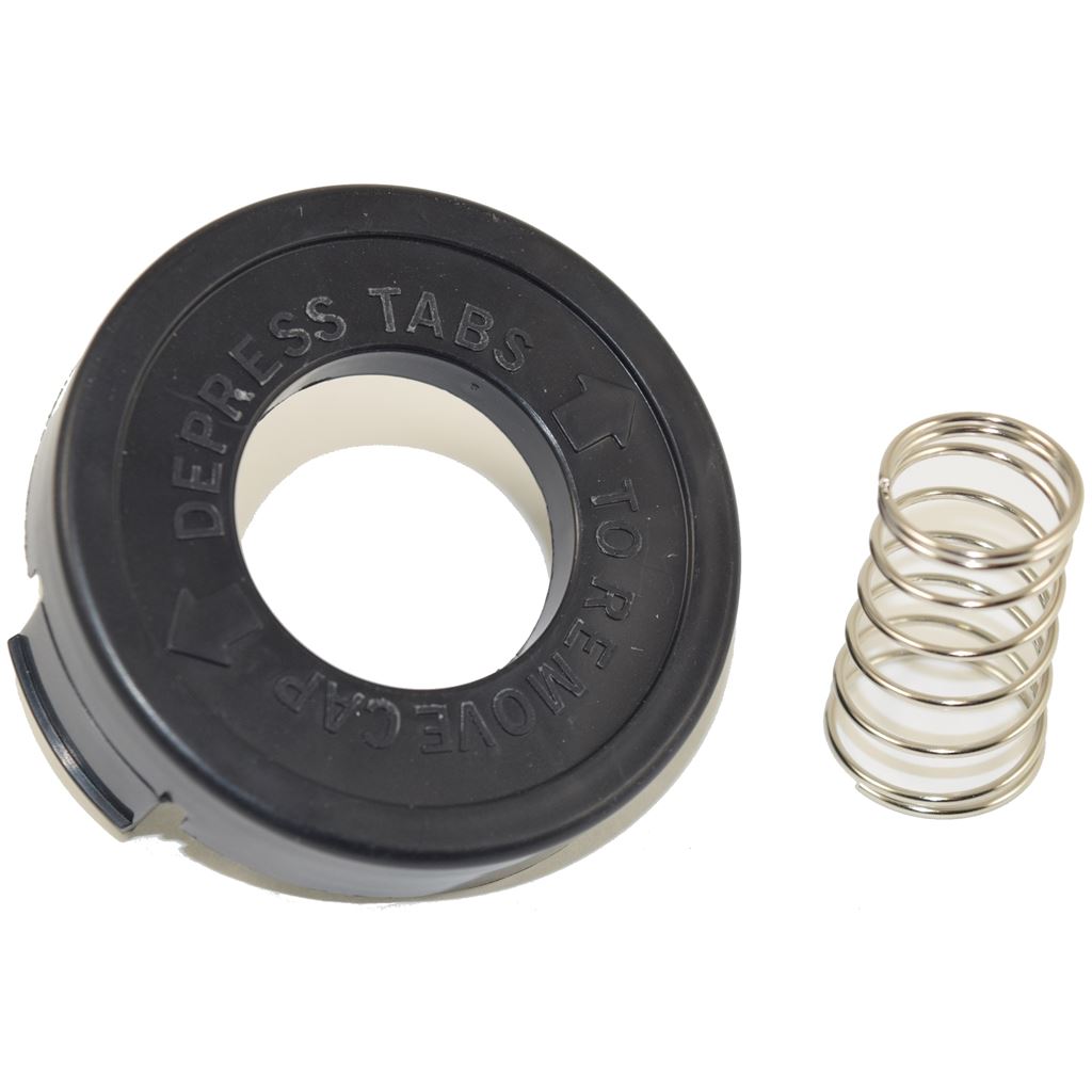 Black & Decker-Type Strimmer Spool Cap Cover with Bump Cap & Spring | Compatible Replacement 682378-02 | Ufixt