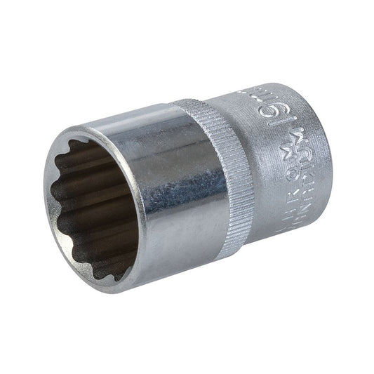 King Dick Socket SD 1/2" Metric 12pt - 19mm