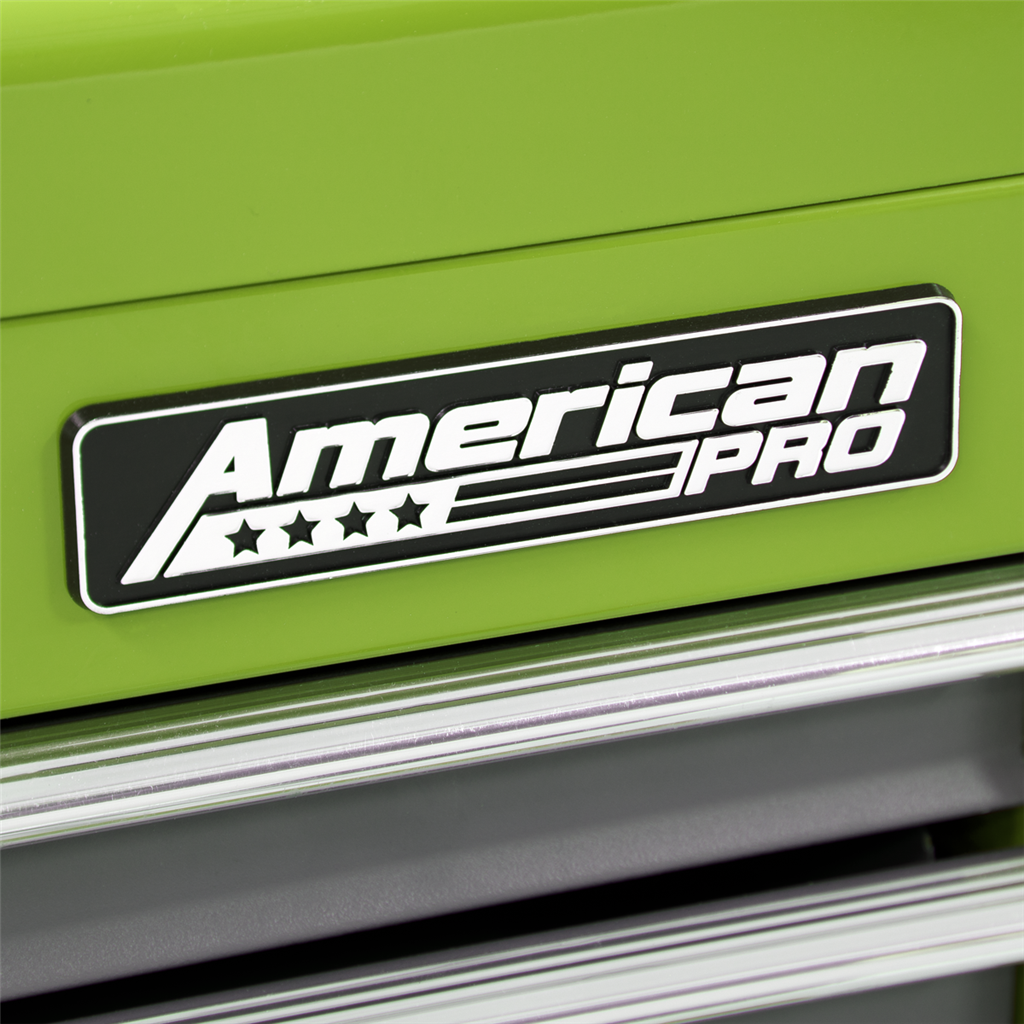 Topchest, Mid-Box & Rollcab 9 Drawer Stack - Green