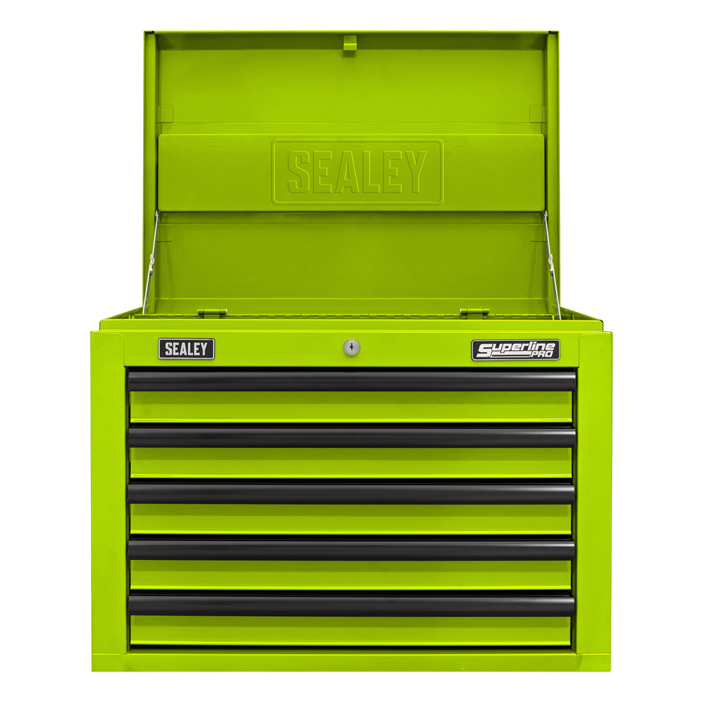 Topchest 5 Drawer with Ball-Bearing Slides - Green/Black
