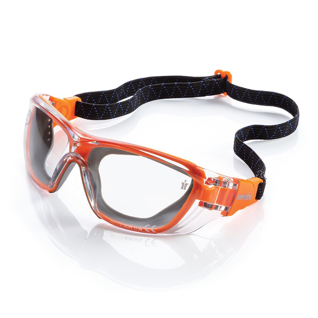 Scruffs Falcon Safety Glasses - Orange