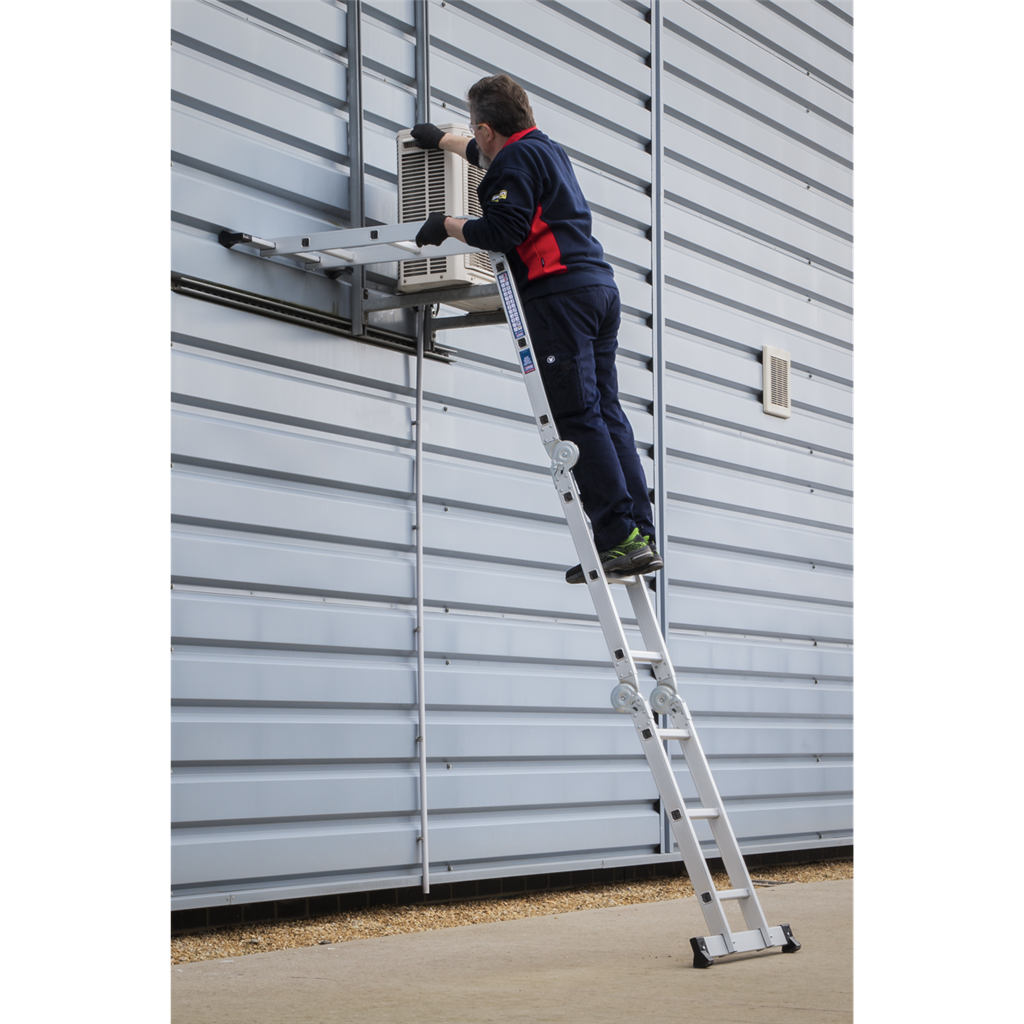 Folding Platform Ladder 4-Way Aluminium - BS EN 131
