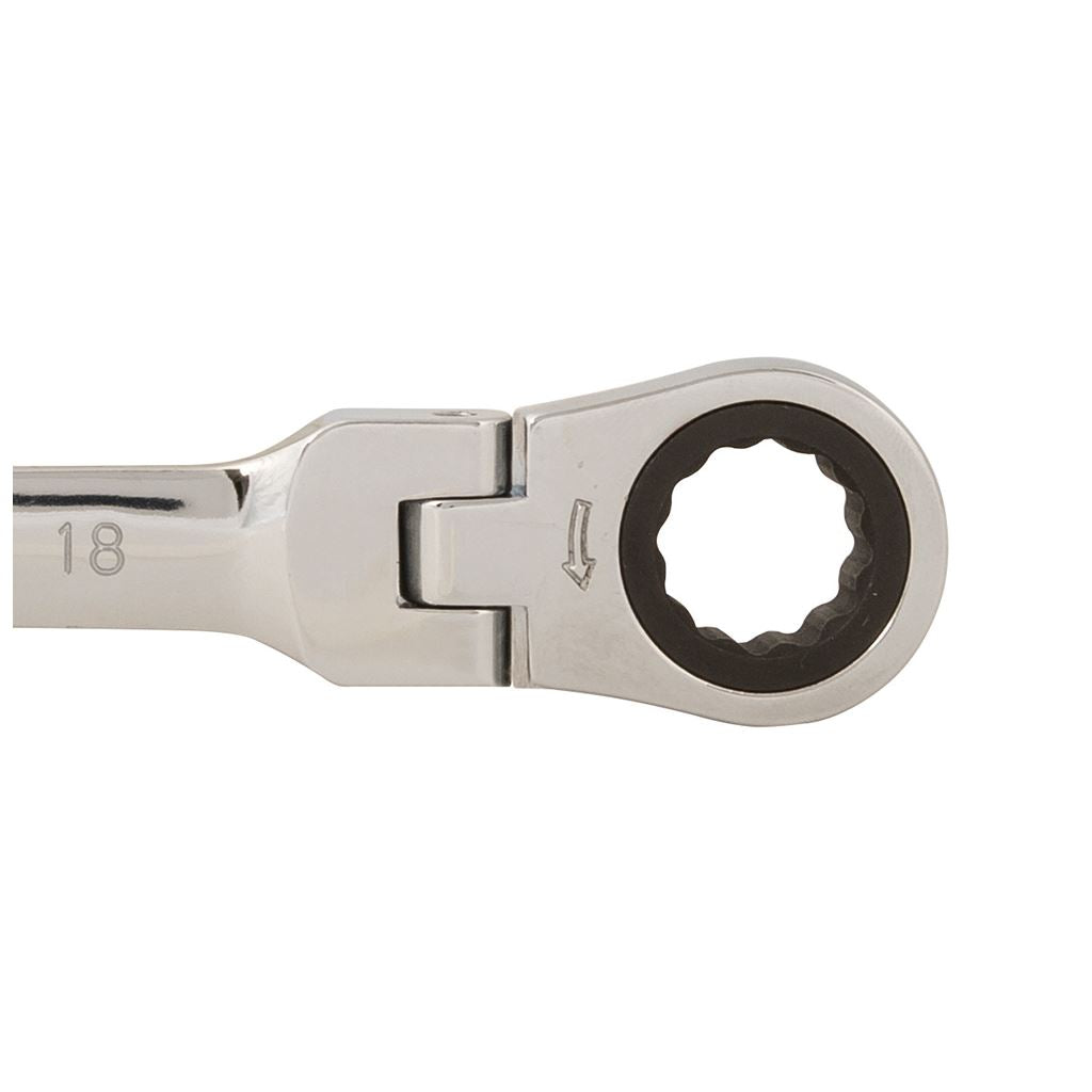 Silverline Flexible Head Ratchet Spanner - 18mm