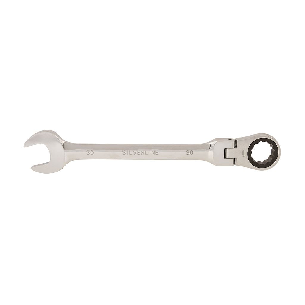 Silverline Flexible Head Ratchet Spanner - 30mm