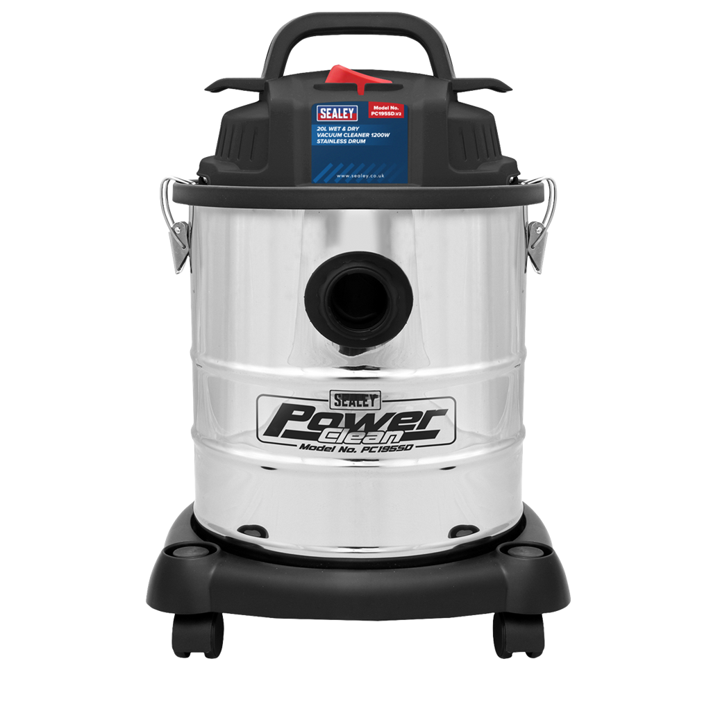 20L Vacuum Cleaner Wet & Dry Stainless Steel Drum 1200W/230V