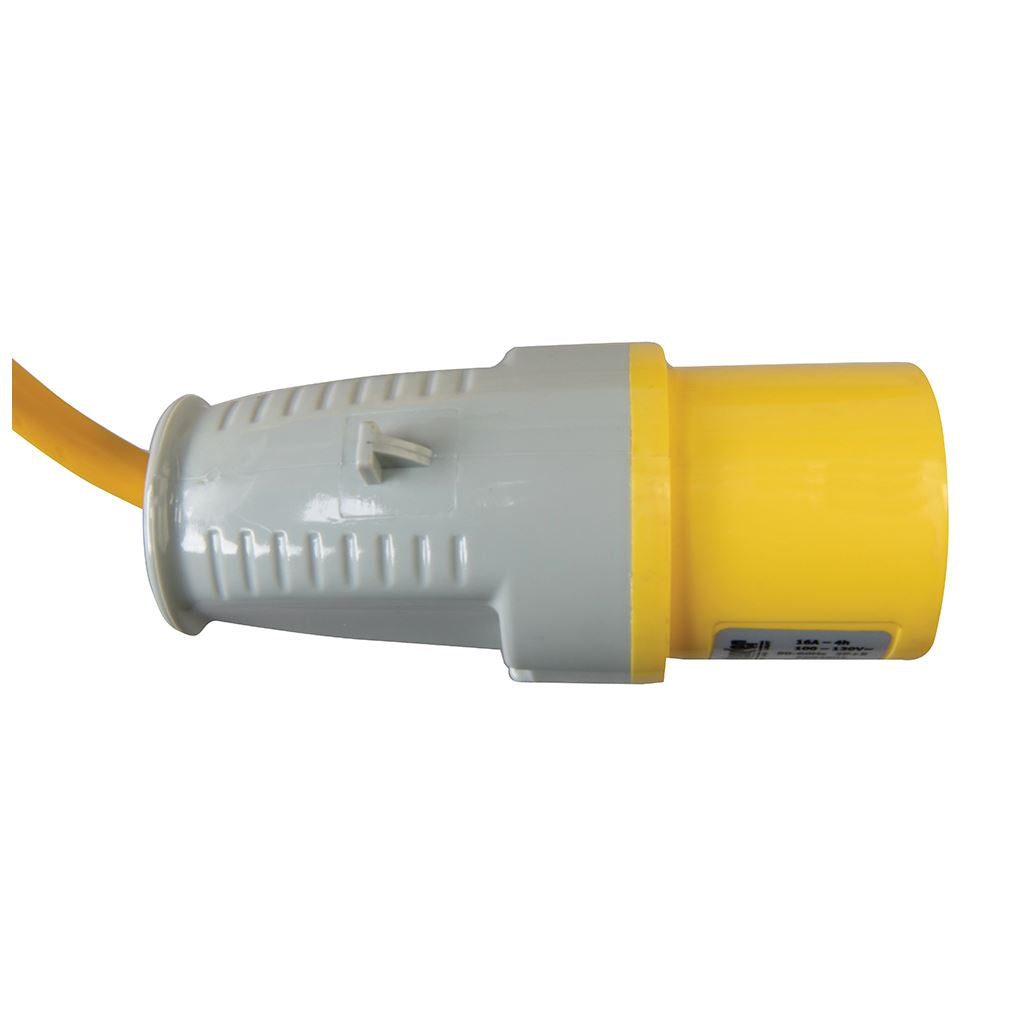 Defender Extension Lead Yellow 1.5mm2 16A 25m - 110V