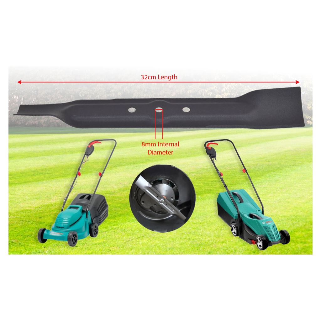 2 x Bosch Replacement Metal Lawnmower Blade 32cm – Fits Rotak 32, 320