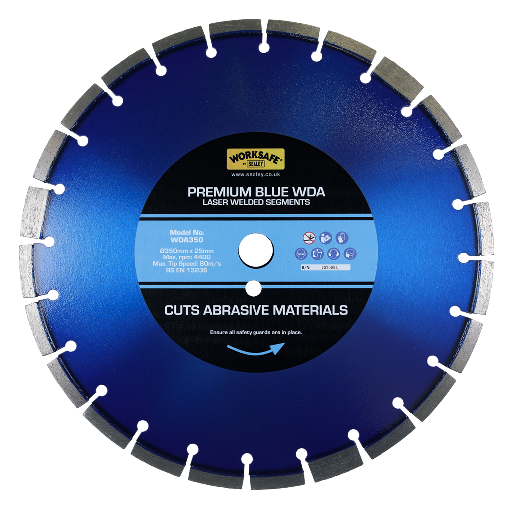 Worksafe&#174; Premium Blue WDA Diamond Blade 350 x 25mm