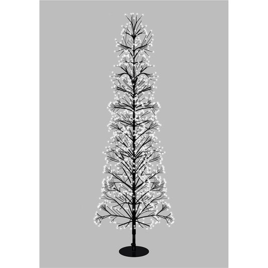 Xmas Haus Pre Lit Firework Tree with Warm Light LEDs with Timer