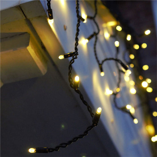 Eagle Connect Icicle Lights Black Rubber With 60/40/20cm Drop