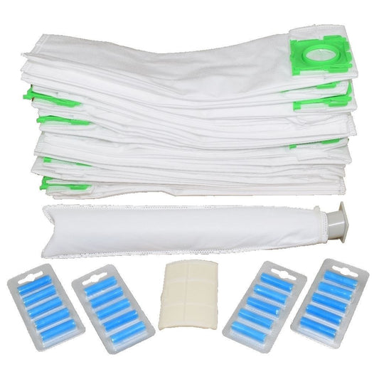 Sebo X Series Microfibre Vacuum Cleaner Bags x20 + Filters & Air Fresheners | Service Kit (Compatible by Ufixt)