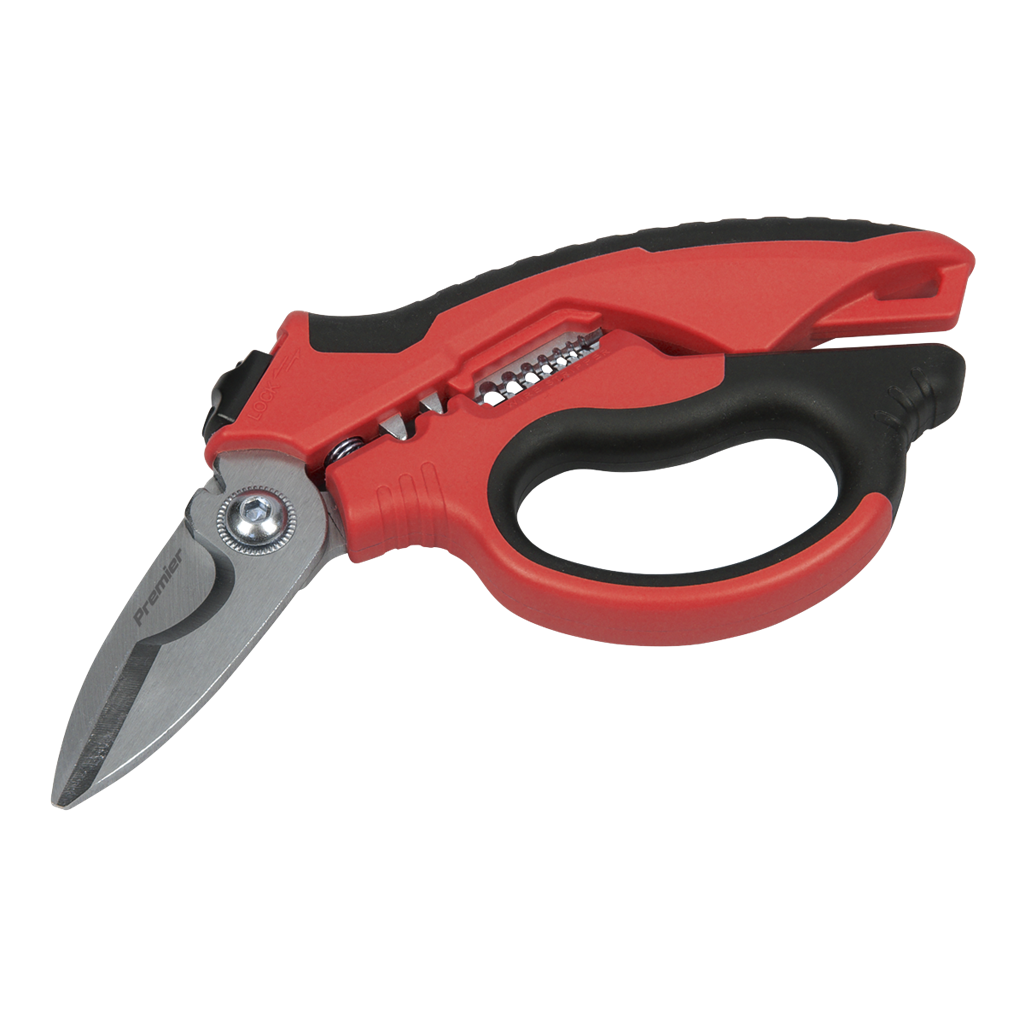 Heavy-Duty Electrician&#39;s Angled Shears 200mm 3-In-1