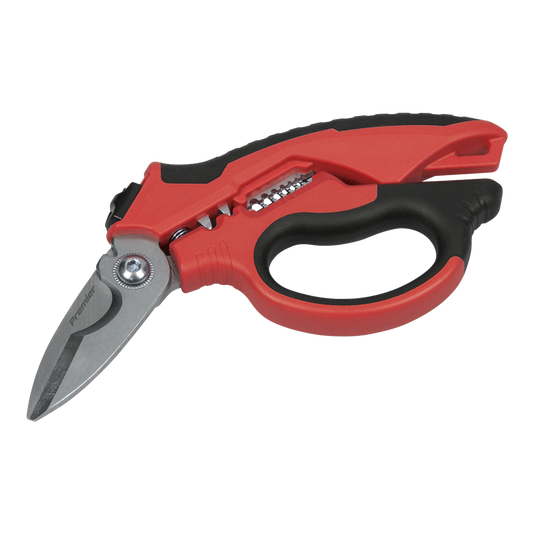 Heavy-Duty Electrician&#39;s Angled Shears 200mm 3-In-1