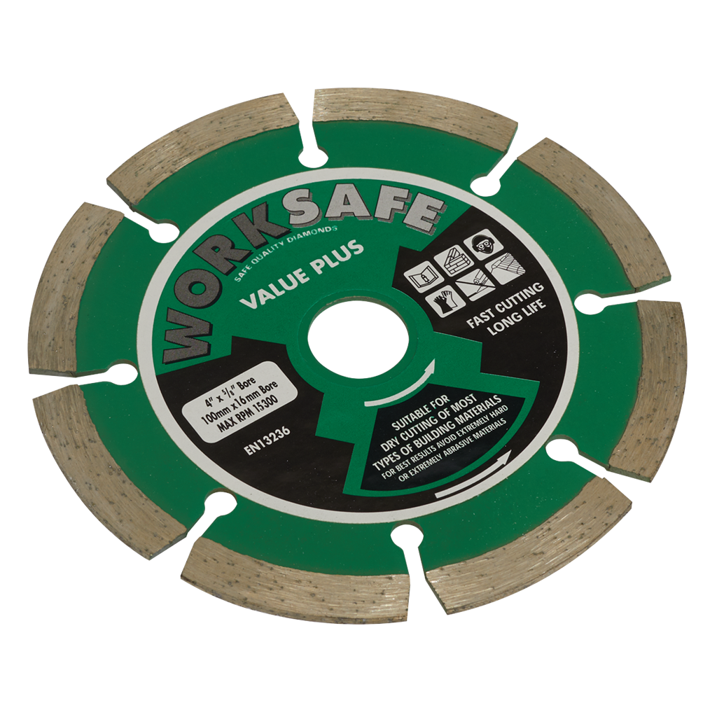 Worksafe&#174; Value Plus Diamond Blade 100 x 16mm