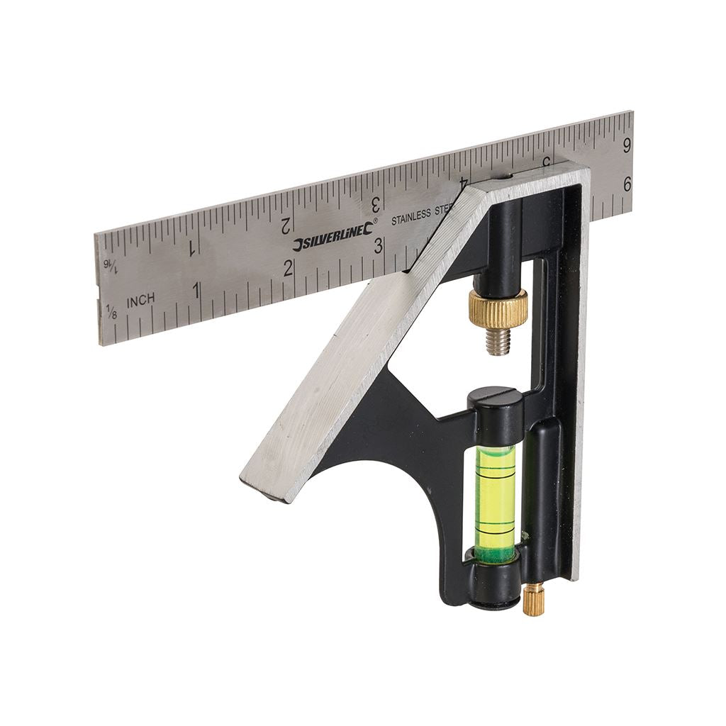 Silverline Combination Square - 150mm