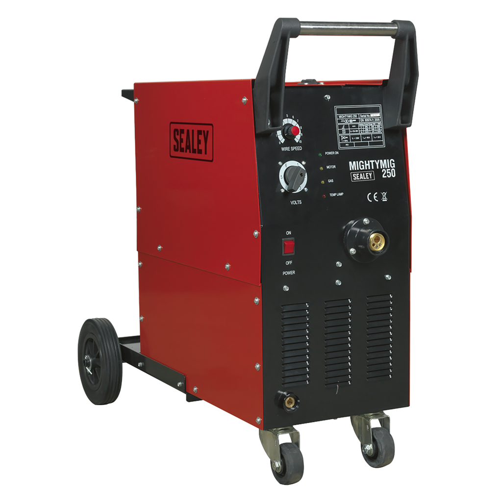 Professional Gas/Gasless MIG Welder with Euro Torch 250A