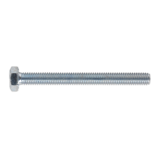 8.8 Zinc Plated HT Setscrew M6 x 60mm, DIN 933 - Pack of 50