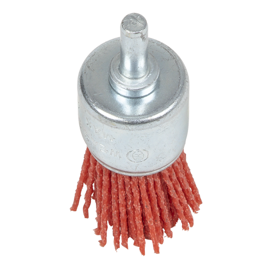 25mm Nylon Filament End Brush with 6mm Shaft