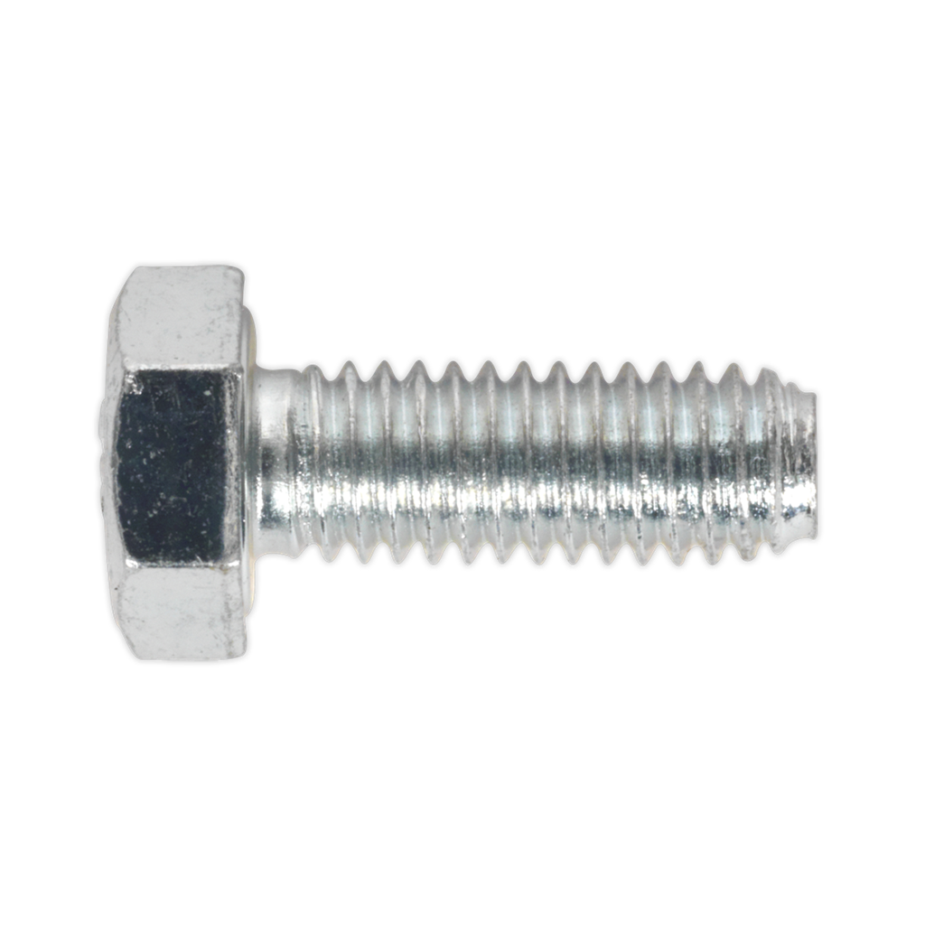 8.8 Zinc Plated HT Setscrew M6 x 16mm, DIN 933 - Pack of 50