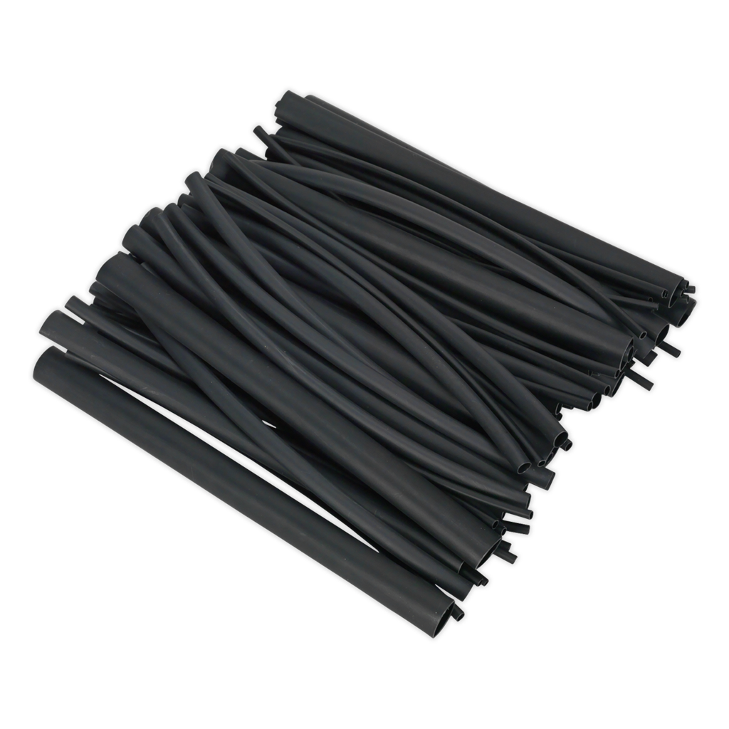 Adhesive Lined Heat Shrink Tubing Assortment 200mm 72pc - Black