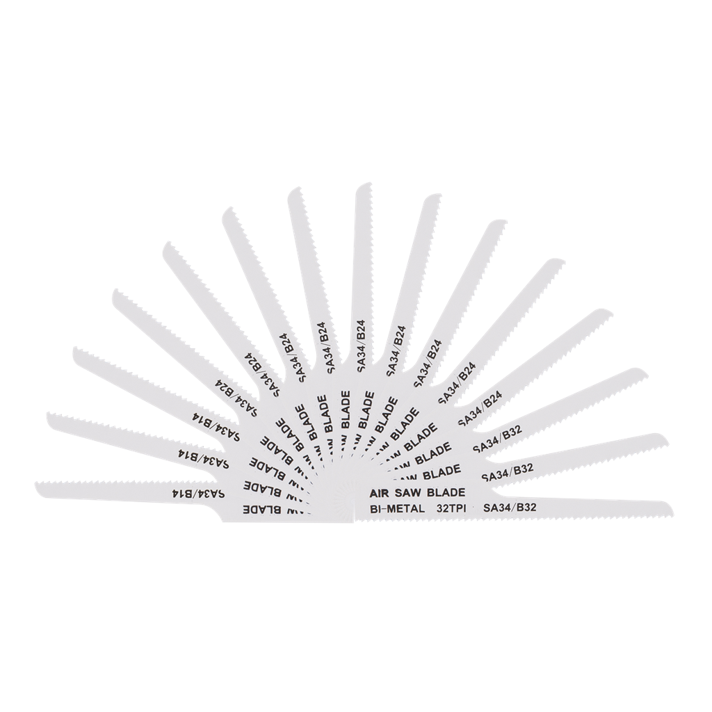 141mm Air Saw Blades Mixed - Pack of 15