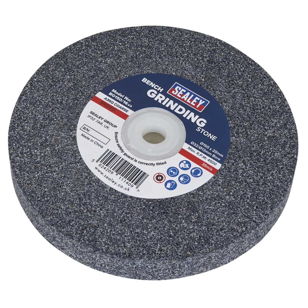 150 x 20mm Grinding Stone 32(13)mm Bore - A36Q Coarse