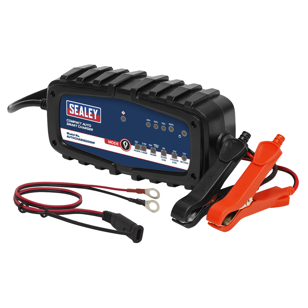 6/12V Compact Auto Smart Charger & Maintainer 2A