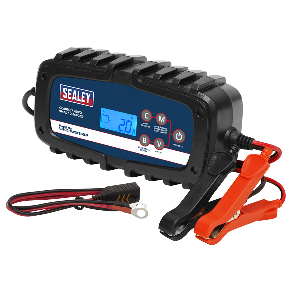 6/12V Compact Auto Smart Charger & Maintainer 6.5A