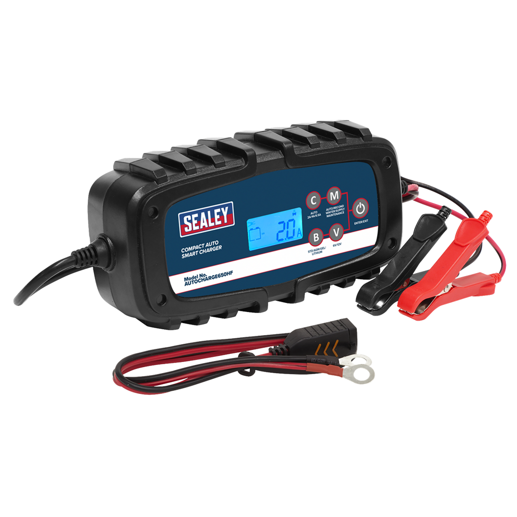 6/12V Compact Auto Smart Charger & Maintainer 6.5A