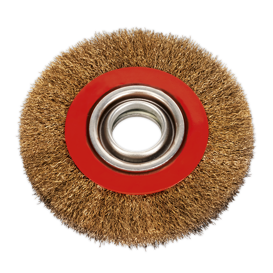 Crimped Wire Wheel &#216;150 x 20mm &#216;32mm Bore Wide
