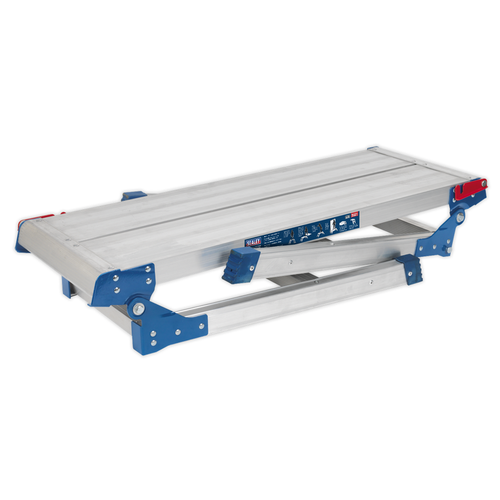 Folding Platform 2-Tread Aluminium - EN 131