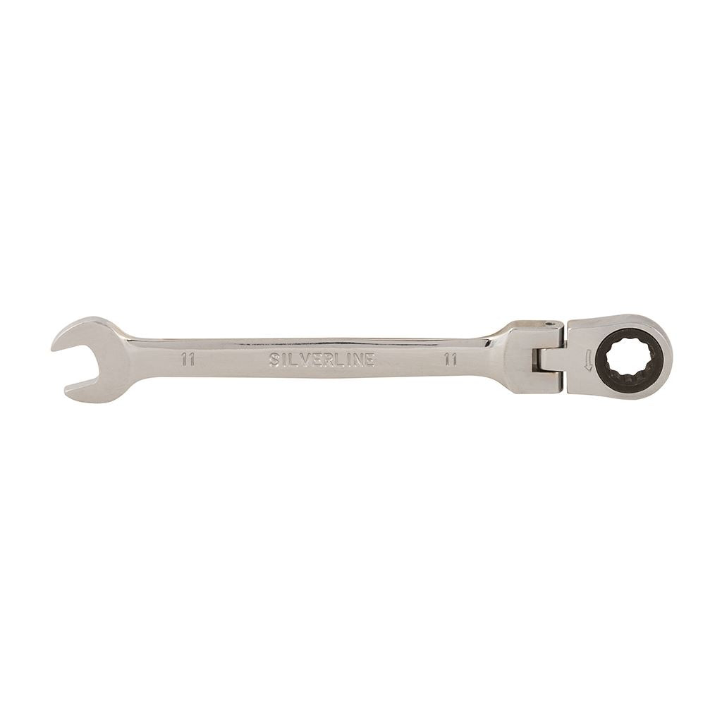 Silverline Flexible Head Ratchet Spanner - 11mm