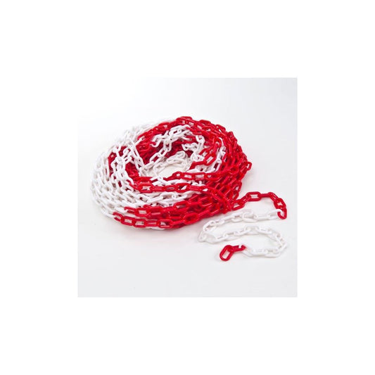 Plastic Barrier Chain Red & White