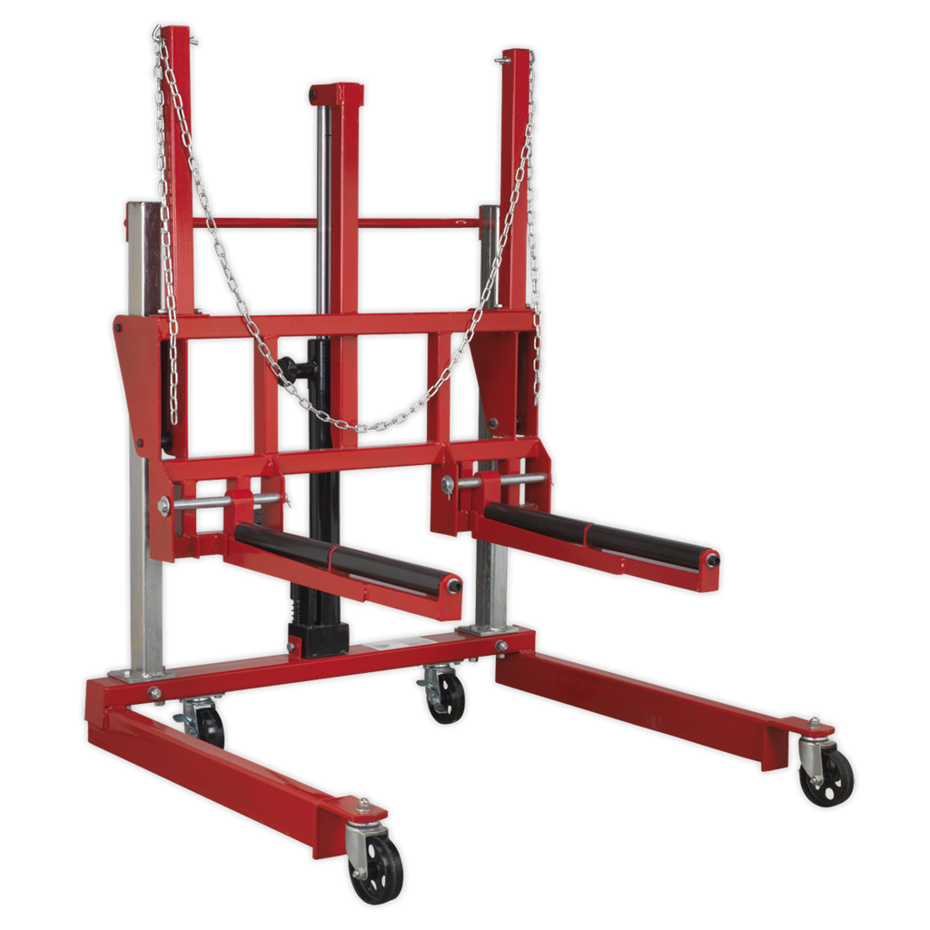 Wheel Removal Trolley with Adjustable Width 500kg Capacity