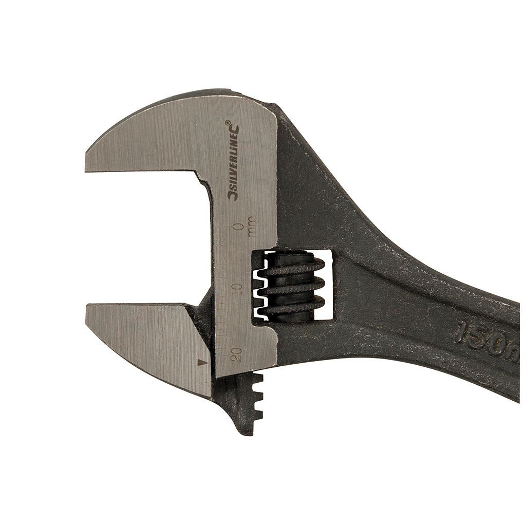 Silverline Expert Adjustable Wrench - Length 150mm - Jaw 17mm