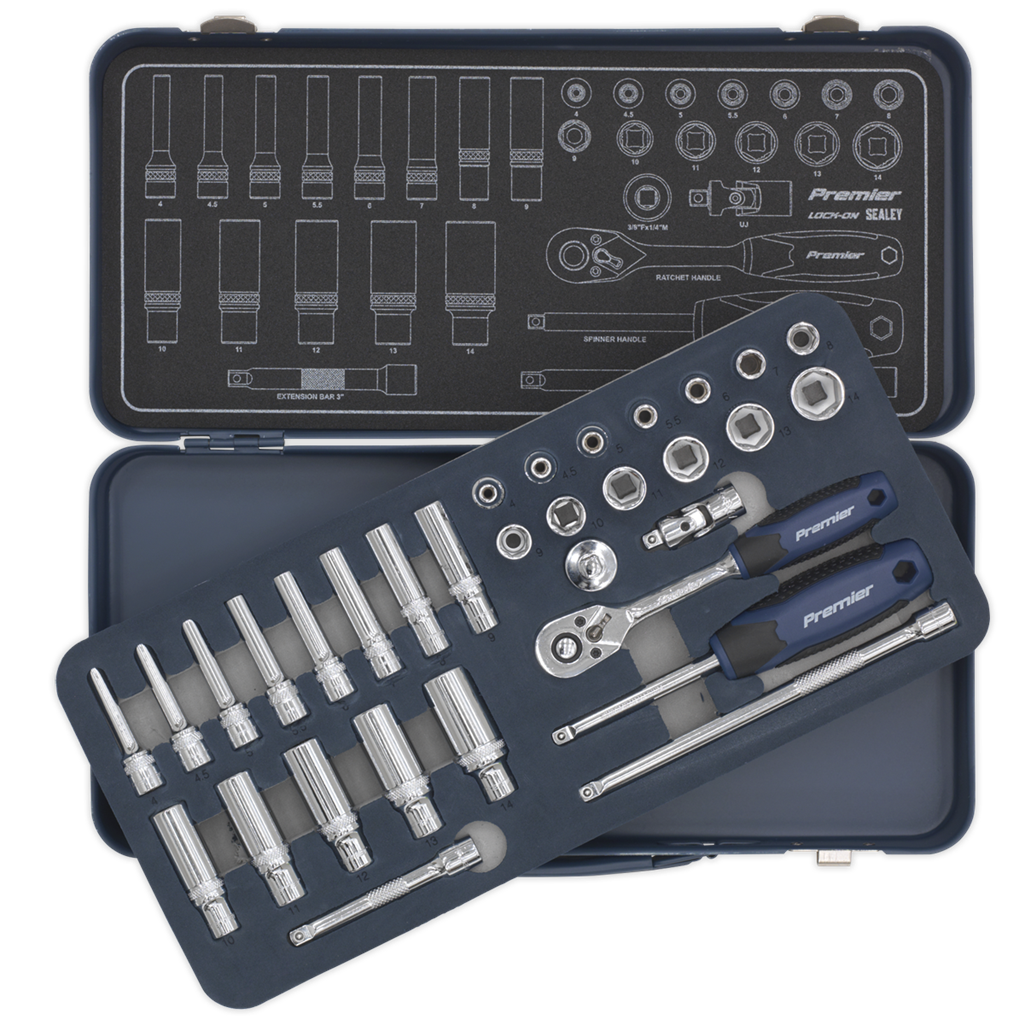 1/4"Sq Drive Lock-On? Socket Set 32pc