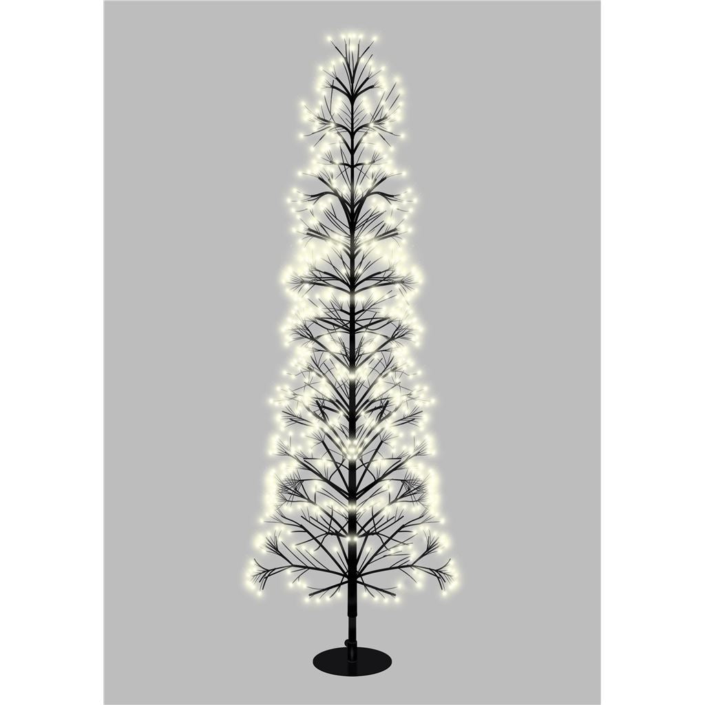 Xmas Haus Pre Lit Firework Tree with Warm Light LEDs with Timer