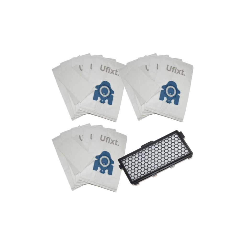 GN Bags To Fit Miele Vacuum Cleaners – 15 Pack + Filters Multipack (Ufixt)