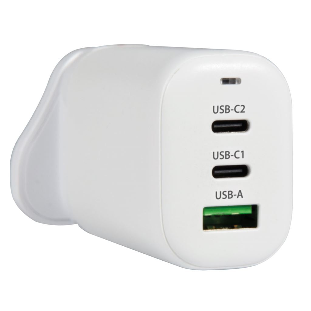 65W GaN USB A & 2xC UK/US/EU Charger - UK, USA